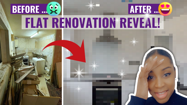 🏚 Finally finished here is the reveal! | Nottingham one bedroomed flat refurb! | Completed! 👷🏾‍♀️